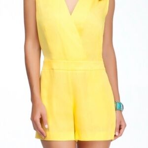 Yellow shorts romper